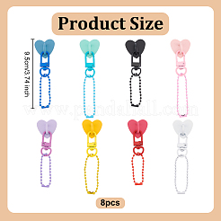 8 Stück Handy-Halter in Herzform aus Zinklegierung&nbsp;HJEW-OC00069