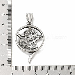 Ciondoli in acciaio inox 304&nbsp;STAS-M336-02E-AS