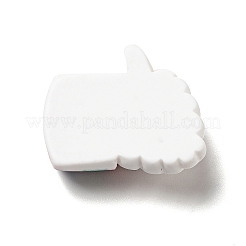 Кабошоны из непрозрачной смолы с милым кроликом и декодированием RESI-B012-03D