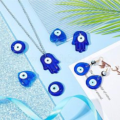 8 шт. 4 подвески ручной работы в стиле лэмпворк от сглаза LAMP-FH0001-04