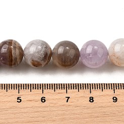 Нити бусин из натурального аметиста и кружевного агата&nbsp;G-H312-C01-12mm