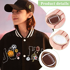 48 шт. 8 стиля компьютеризированная вышивка ткань утюг на / пришить патчи DIY-PH0006-79