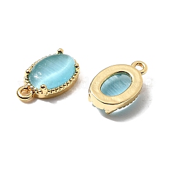 Овальные латунные подвески KK-D024-01A-G