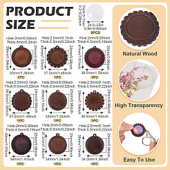 Наборы для изготовления подвесок из деревянного подноса своими руками&nbsp;DIY-TA0012-32