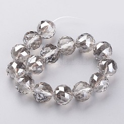 Гальванические стеклянные бусины&nbsp;EGLA-J140-PL02-16mm