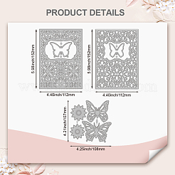 Трафареты для резки углеродистой стали бабочки DIY-WH0309-2572