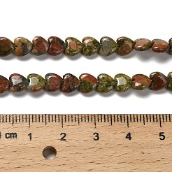 Природные Unakite бисер нитей G-P575-C11-6mm