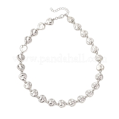 Colliers en perles de plastique en forme de cœur ccb&nbsp;NJEW-JN05841-01