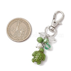 Подвески из искусственной бирюзы в виде морской черепахи&nbsp;HJEW-JM03009-02