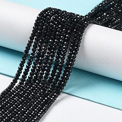 Натуральный черный турмалин бисер нитей G-J400-C12-01