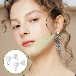 24 шт. латунная серьга-гвоздик KK-BC0013-92