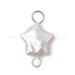 Подвески-коннекторы из натурального жемчуга Кеши PALLOY-JF04241-01