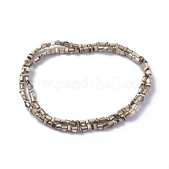 Стеклянные бусины с гальваническим покрытием  EGLA-L023A-FP01