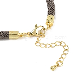 Изготовление браслета из круглого нейлонового хлопкового шнура Милан диаметром 4.5 мм BJEW-I245-01G