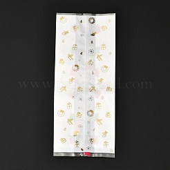 Bolsas de dulces de papel de rectángulo de tema navideño&nbsp;CARB-G006-02B
