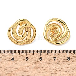 Pendientes de botón de acero inoxidable 304 con diseño de vórtice para mujer&nbsp;EJEW-K333-03G