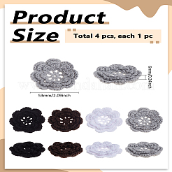 4 pièce d'accessoires décoratifs en coton tissé à la main de 4 couleurs&nbsp;PATC-LP0001-48C