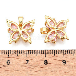 Латунные микро проложить кубического циркония подвески KK-N254-226G