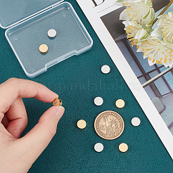 10 шт. 2-х цветные бусины из нержавеющей стали 304 STAS-UN0041-09