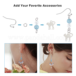 240 шт. 4 крючка для сережек из хирургической нержавеющей стали 316 STAS-NB0001-22