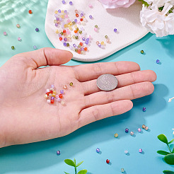 150 Stück 10 Farben Zirkonia Perle&nbsp;ZIRC-TA0001-25