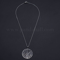 Не тускнеющие подвески из нержавеющей стали 201&nbsp;LS-NJEW-S105-JN603-45-1