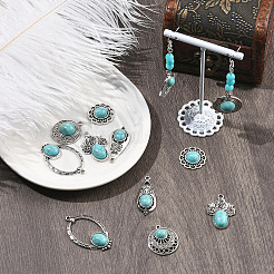 12 pz 6 pendenti in turchese sintetico tinto in {2} stili&nbsp;FIND-SZ0019-80