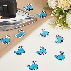 10 шт. Компьютеризированная вышивка ткань утюгом / пришить патчи&nbsp;PATC-CY0001-45A