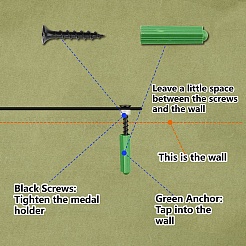 Спортивная тема железная вешалка для медалей настенная стойка для дисплея&nbsp;ODIS-WH0055-231