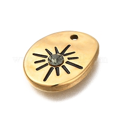 Ионное покрытие (ip) нержавеющая сталь 304 с подвесками из стразов&nbsp;STAS-Q335-14G