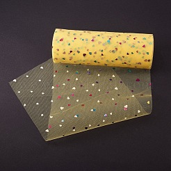 Rubans de maille déco paillettes coeur&nbsp;OCOR-BC0007-13