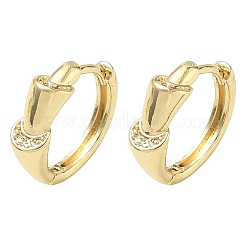 Pendientes de aro de circonio cúbico de micro pave de latón&nbsp;KK-CBA98BA-13G