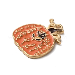 Pendenti smaltati in lega color oro per il giorno del ringraziamento&nbsp;ENAM-M002-01N-G