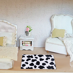 8 шт. 8 стиля мини искусственный плюшевый ковер DJEW-OC0001-39