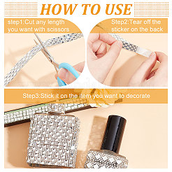 6 ярд 6-х стилевых стразов горячей фиксации&nbsp;DIY-CP0007-73