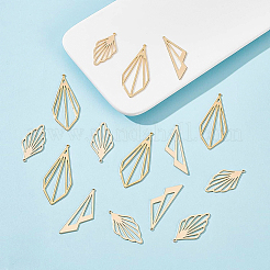 18pcs 3 pendentifs en laiton de style&nbsp;KK-BC0008-04