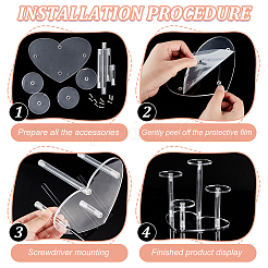 1 комплект круглой акриловой модели игрушечной витрины ODIS-FG0001-69
