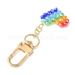 Красочный стеклянный кулон в форме сердца KEYC-TA00013