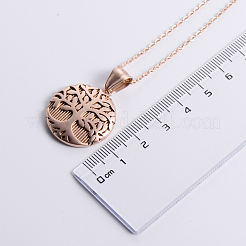 Ожерелья из нержавеющей стали в винтажном стиле с подвеской в виде дерева жизни FP9173