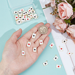 40шт 4 стиля подвески из сплава с эмалью ENAM-PH0003-05