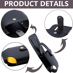 Porte-mètre ruban en cuir PU pour ceinture&nbsp;TOOL-WH0059-080C