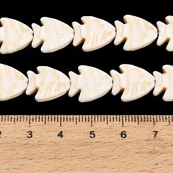 Teints perles synthétiques turquoise brins&nbsp;GG-CBAAE19-02A
