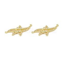 Латунные подвески из прозрачного кубического циркония&nbsp;KK-E068-VB382