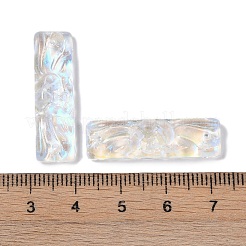 Стеклянные кулоны с краской для выпечки&nbsp;GLAA-S202-16A