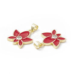 Подвески из латуни с эмалью в стойку&nbsp;KK-B065-05G-02