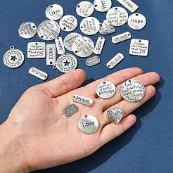 30шт 15 стиля подвески из сплава в тибетском стиле&nbsp;TIBEP-FS0001-40