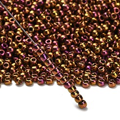 トーホー 8/0ラウンドビーズ  日本製シードビーズ  （514)つの高メタリックジプシーゴールド  3mm  穴：1mm  約222個/10g&nbsp;X-SEED-TR08-0514