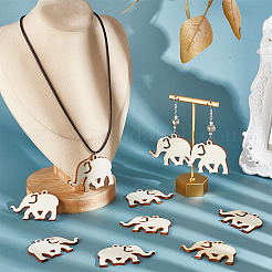 50 шт. деревянные подвески WOOD-PH0002-81B