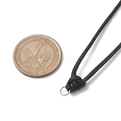 Регулируемый вощеный шнур кулон ожерелье изготовление&nbsp;NJEW-JN04668