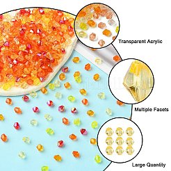5 стиль прозрачных акриловых бусин&nbsp;TACR-YW0002-04B